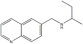 butan-2-yl(quinolin-6-ylmethyl)amine Structure