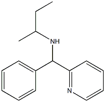 butan-2-yl[phenyl(pyridin-2-yl)methyl]amine 结构式