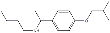 butyl({1-[4-(2-methylpropoxy)phenyl]ethyl})amine,,结构式