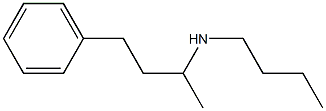 butyl(4-phenylbutan-2-yl)amine 结构式