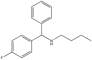 butyl[(4-fluorophenyl)(phenyl)methyl]amine,,结构式