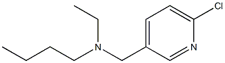 butyl[(6-chloropyridin-3-yl)methyl]ethylamine,,结构式