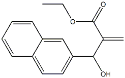 ethyl 2-[hydroxy(naphthalen-2-yl)methyl]prop-2-enoate,,结构式