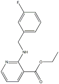 ethyl 2-{[(3-fluorophenyl)methyl]amino}pyridine-3-carboxylate 化学構造式