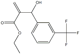 ethyl 2-{hydroxy[3-(trifluoromethyl)phenyl]methyl}prop-2-enoate 结构式