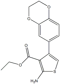 ethyl 2-amino-4-(2,3-dihydro-1,4-benzodioxin-6-yl)thiophene-3-carboxylate