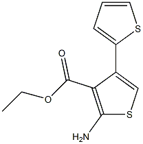 ethyl 2-amino-4-(thiophen-2-yl)thiophene-3-carboxylate Struktur