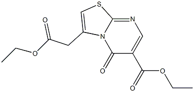 ethyl 3-(2-ethoxy-2-oxoethyl)-5-oxo-5H-[1,3]thiazolo[3,2-a]pyrimidine-6-carboxylate Structure