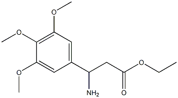 ethyl 3-amino-3-(3,4,5-trimethoxyphenyl)propanoate Structure