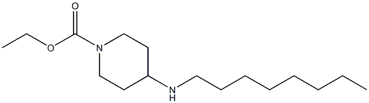 ethyl 4-(octylamino)piperidine-1-carboxylate,,结构式