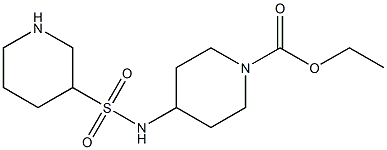 ethyl 4-(piperidine-3-sulfonamido)piperidine-1-carboxylate Struktur