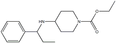 ethyl 4-[(1-phenylpropyl)amino]piperidine-1-carboxylate Structure