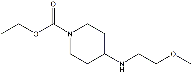 ethyl 4-[(2-methoxyethyl)amino]piperidine-1-carboxylate Structure
