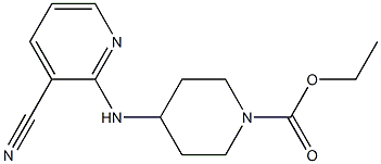 ethyl 4-[(3-cyanopyridin-2-yl)amino]piperidine-1-carboxylate Structure