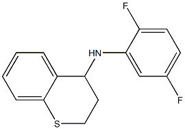 N-(2,5-difluorophenyl)-3,4-dihydro-2H-1-benzothiopyran-4-amine 化学構造式