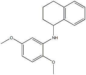 N-(2,5-dimethoxyphenyl)-1,2,3,4-tetrahydronaphthalen-1-amine Structure