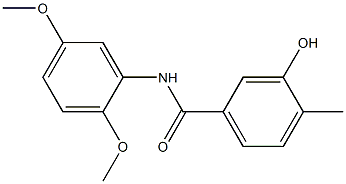 N-(2,5-dimethoxyphenyl)-3-hydroxy-4-methylbenzamide Structure