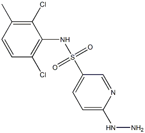 N-(2,6-dichloro-3-methylphenyl)-6-hydrazinylpyridine-3-sulfonamide