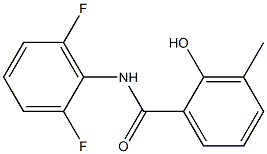 N-(2,6-difluorophenyl)-2-hydroxy-3-methylbenzamide Struktur