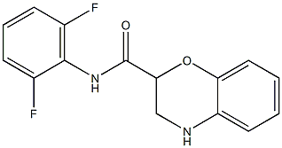 N-(2,6-difluorophenyl)-3,4-dihydro-2H-1,4-benzoxazine-2-carboxamide 结构式