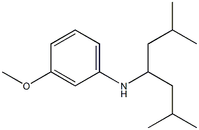N-(2,6-dimethylheptan-4-yl)-3-methoxyaniline Struktur