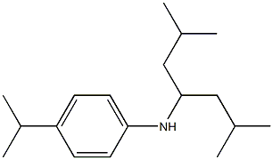 N-(2,6-dimethylheptan-4-yl)-4-(propan-2-yl)aniline Structure