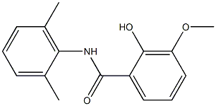 N-(2,6-dimethylphenyl)-2-hydroxy-3-methoxybenzamide Struktur