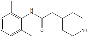 N-(2,6-dimethylphenyl)-2-piperidin-4-ylacetamide Structure