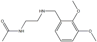 N-(2-{[(2,3-dimethoxyphenyl)methyl]amino}ethyl)acetamide,,结构式