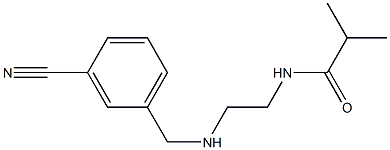 N-(2-{[(3-cyanophenyl)methyl]amino}ethyl)-2-methylpropanamide Structure