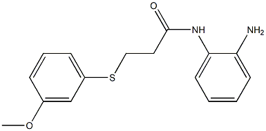 N-(2-aminophenyl)-3-[(3-methoxyphenyl)sulfanyl]propanamide|
