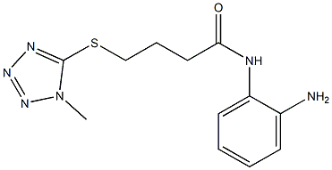 N-(2-aminophenyl)-4-[(1-methyl-1H-1,2,3,4-tetrazol-5-yl)sulfanyl]butanamide