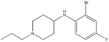 N-(2-bromo-4-fluorophenyl)-1-propylpiperidin-4-amine Structure