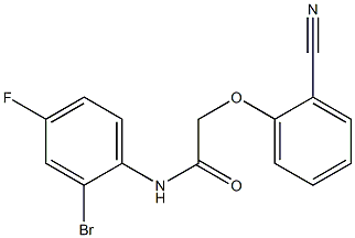  N-(2-bromo-4-fluorophenyl)-2-(2-cyanophenoxy)acetamide