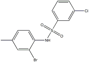  N-(2-bromo-4-methylphenyl)-3-chlorobenzene-1-sulfonamide