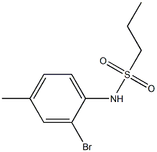 N-(2-bromo-4-methylphenyl)propane-1-sulfonamide Structure