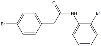 N-(2-bromophenyl)-2-(4-bromophenyl)acetamide 化学構造式