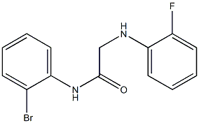 N-(2-bromophenyl)-2-[(2-fluorophenyl)amino]acetamide Struktur