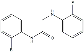 N-(2-bromophenyl)-2-[(2-fluorophenyl)amino]acetamide Structure