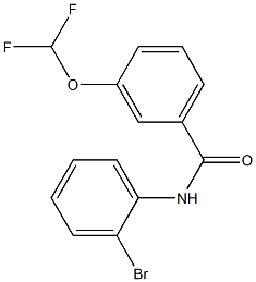 N-(2-bromophenyl)-3-(difluoromethoxy)benzamide Structure