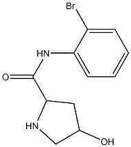 N-(2-bromophenyl)-4-hydroxypyrrolidine-2-carboxamide Structure