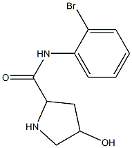 N-(2-bromophenyl)-4-hydroxypyrrolidine-2-carboxamide 结构式