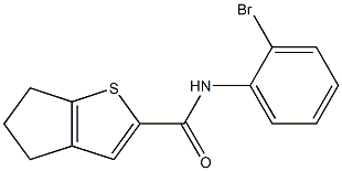 N-(2-bromophenyl)-5,6-dihydro-4H-cyclopenta[b]thiophene-2-carboxamide Structure