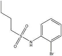 N-(2-bromophenyl)butane-1-sulfonamide Structure