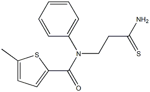 N-(2-carbamothioylethyl)-5-methyl-N-phenylthiophene-2-carboxamide|