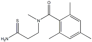 N-(2-carbamothioylethyl)-N,2,4,6-tetramethylbenzamide Struktur
