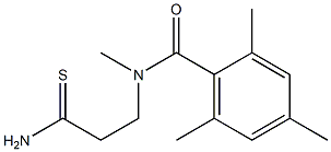 N-(2-carbamothioylethyl)-N,2,4,6-tetramethylbenzamide 化学構造式