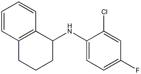 N-(2-chloro-4-fluorophenyl)-1,2,3,4-tetrahydronaphthalen-1-amine Structure