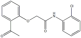 N-(2-chlorophenyl)-2-(2-acetylphenoxy)acetamide