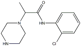 N-(2-chlorophenyl)-2-(piperazin-1-yl)propanamide Structure